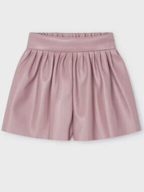 Mayoral Girls Faux Leather Shorts Size 122cm 7